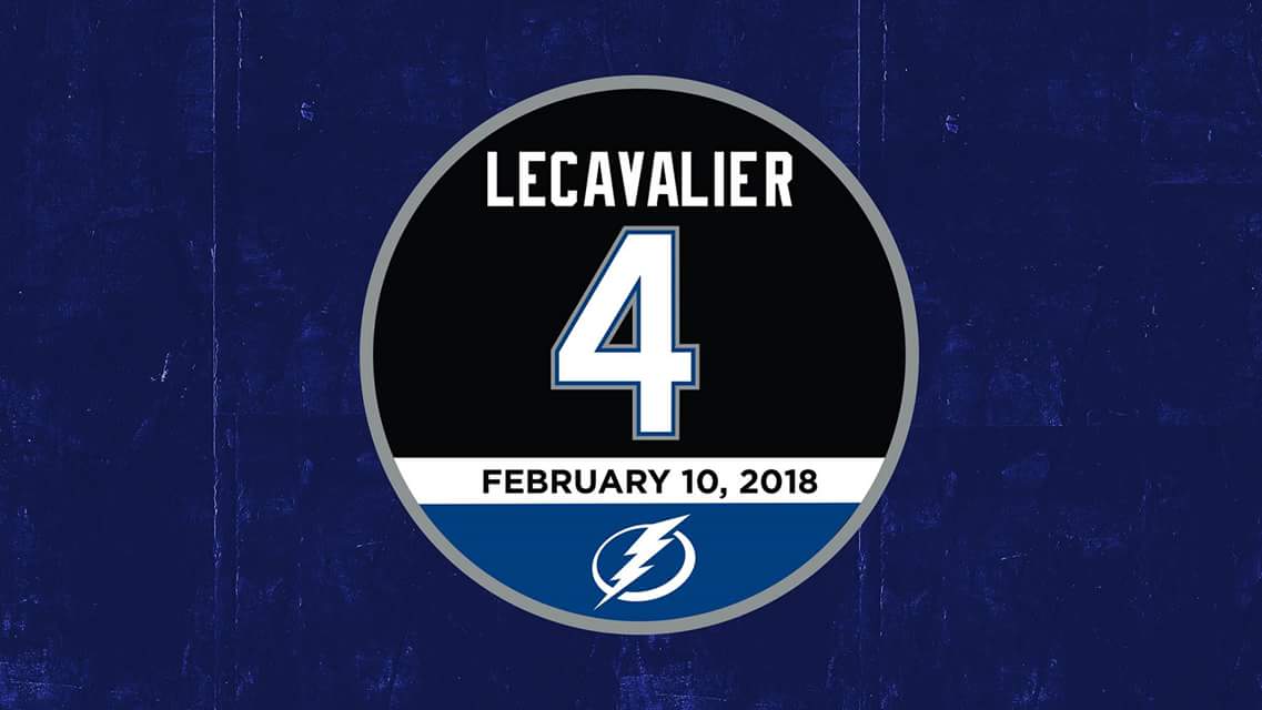 Tampa Bay Lightning retire Vincent Lecavalier's jersey