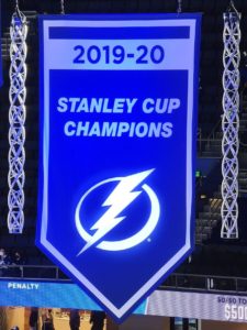 Lightning raise 2019-20 Stanley Cup Champions banner Saturday vs. Predators